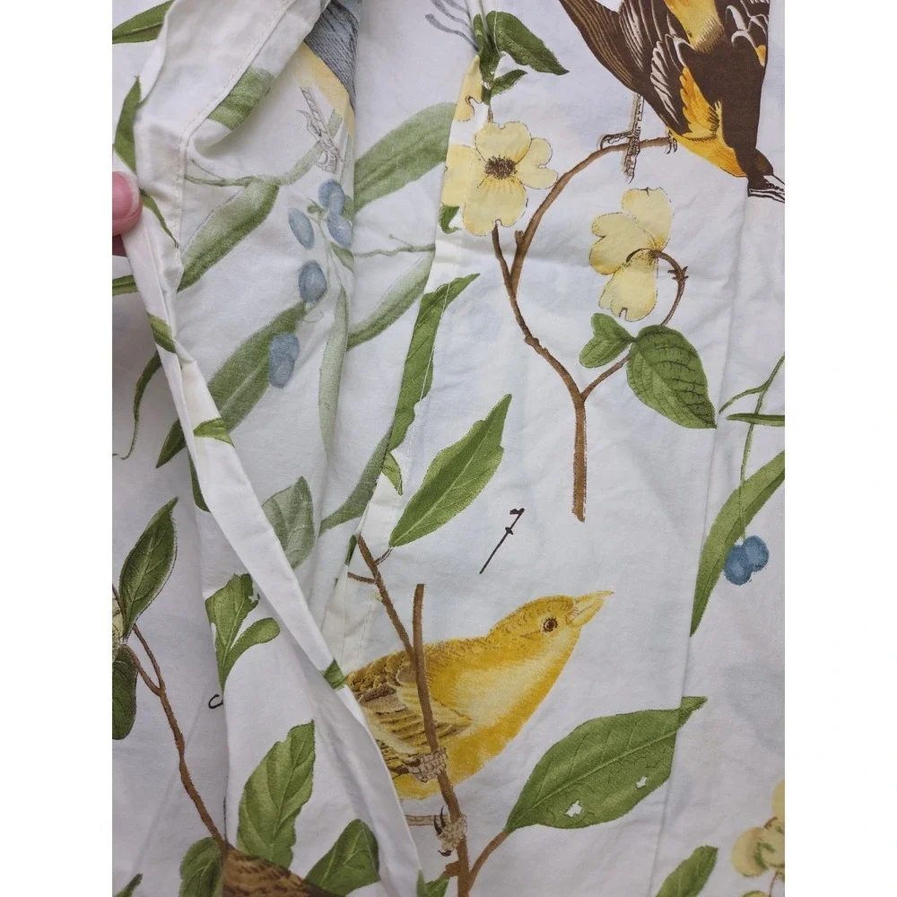 Pottery Barn Spring Sparrow Bird Floral Pillow Cover Sham 26